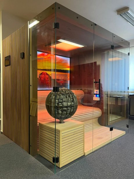Fínska sauna Wave Praha Showroom