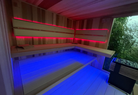 Vonkajšia sauna, Vonkajšia sauna s odpočivárňou, Bratislava