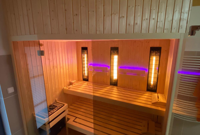 Presklená sauna basic