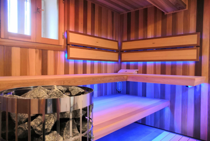 Presklená sauna diamond