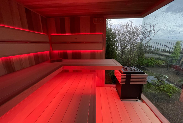 Vonkajšia sauna s odpočívárňou Vonkajšia sauna s odpočívárňou